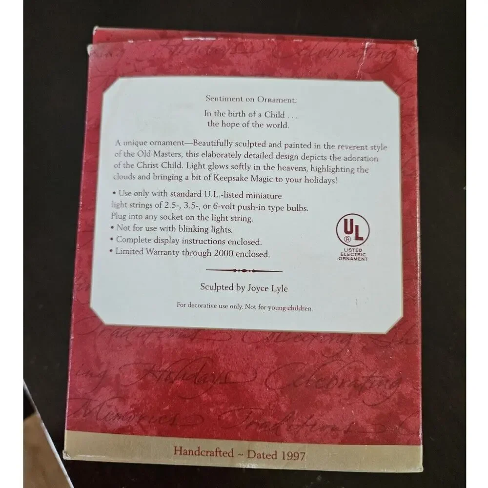 NEW 1997 MADONNA AND CHILD Magic Collector's Hallmark Keepsake Ornament